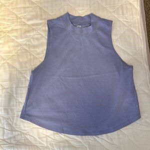 DSG purple high neck sleeveless crop top